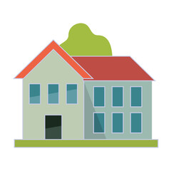 home house villa hotel free icon vector logo template in flat style and trendy colors 