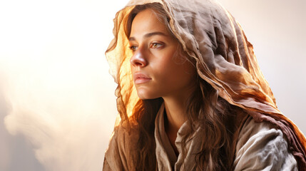 Deborah the courageous judge prophetess and leader known for her wisdom and guidance in Israels history Generative AI Illustration