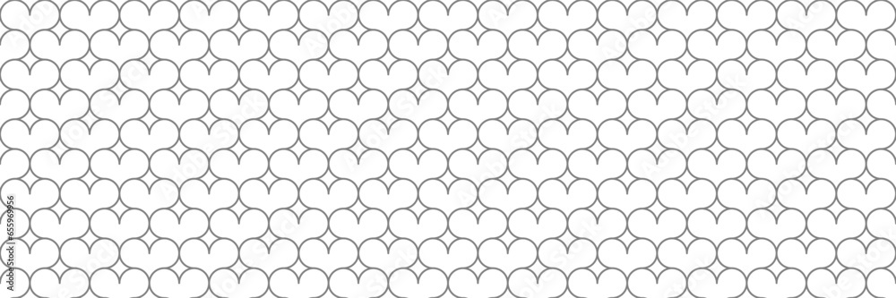Aufkleber horizontal lined figure of heart design for pattern and background.
