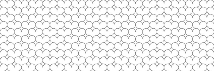 horizontal lined figure of heart design for pattern and background.