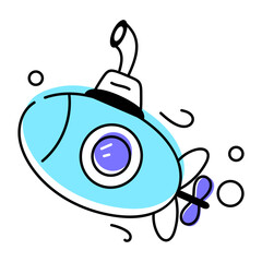 Beach  Summer Hand Drawn Icon

