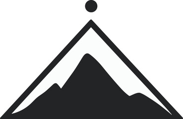 mountain logo vector design