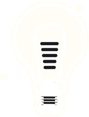 podcast with lightbulb idea logo vector design