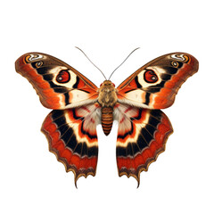 Puss Moth on transparent background