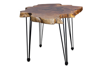 metal wood coffee table stool - obrazy, fototapety, plakaty
