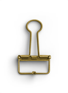 Gold top bulldog clip