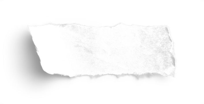 White Paper Kraft Small Strip Deckle Edge 1