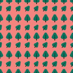 Seamless pattern Autumn leaf border. Gift wrap and scrapbook. Vector illustration for wallpaper, gift paper, fill patterns, web page backgrounds, autumn greeting cards.