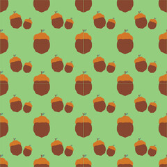 Seamless pattern Autumn leaf border. Gift wrap and scrapbook. Vector illustration for wallpaper, gift paper, fill patterns, web page backgrounds, autumn greeting cards.