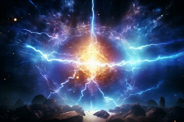 energetic electricity plasma power electrifying fusion. Generative AI
