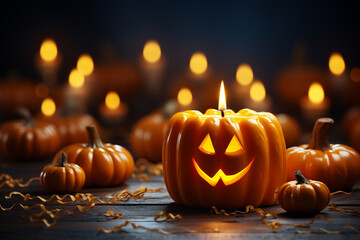 Halloween Pumpkin Candle