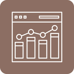 Website Bar Graph Icon