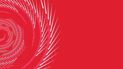 Abstract spiral dotted splash Christmas red background in white combination. This creative background can be used as a banner or website background. This is also perfect for festival project.