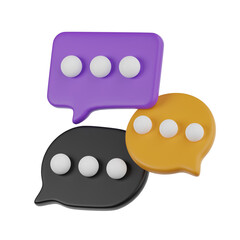 Discussion 3d Illustration