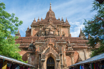 Fototapeta na wymiar Sulamani temple, Bagan, Myanmar. Sulamani temple was built in 1183 by King Narapatisithu.