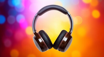headphones on a colored background, headphones on background, headphones wallpaper, music banner