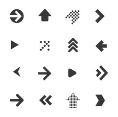 New arrow vector icon set.