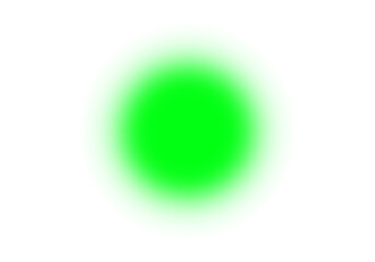 green round glow light 
