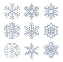 Naklejka na ściany i meble New Snowflake Christmas set
