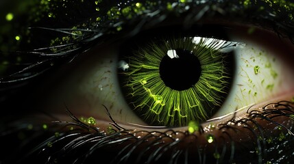 Closeup of the waman eye UHD wallpaper Stock Photographic Image