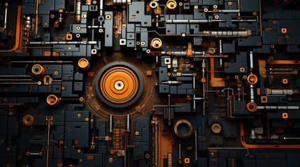 Internal part of the computer UHD wallpaper Stock Photographic Image