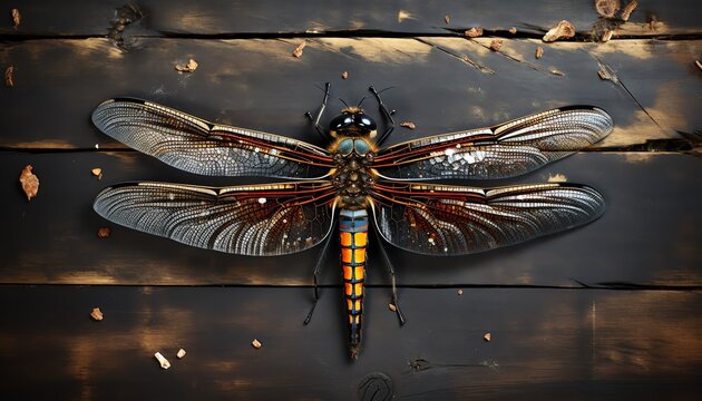 Interesting dragonfly insects