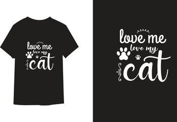 Cat svg t shirt design - obrazy, fototapety, plakaty