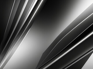 Modern backgrounBlack white dark gray abstract. Geometric shape. Diagonal line stripe angle 3d. Gradient. Matte brushed metal steel metallic effect. Wide banner. Panoramic. Design. Template. Premium