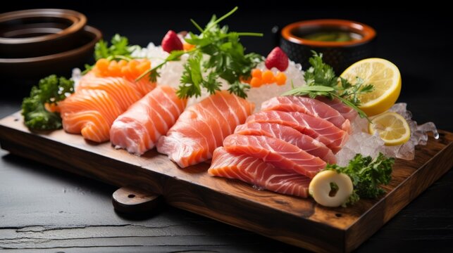 sushi on a plate