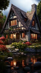 Fototapeta premium A beautiful illustration of the world in Fall