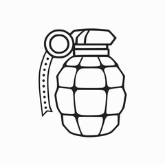 illustration of a grenade