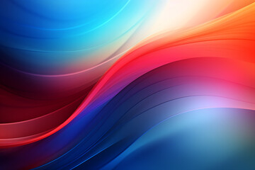 Neon Wave Abstract Background with Light Effect, Neon Wave Abstract Wallpaper, Generative Ai. 