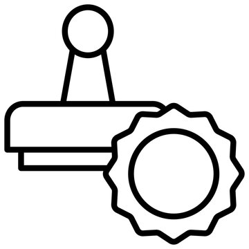 recommend clip art: Outline Stamp icon