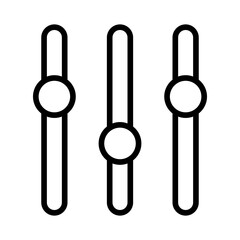 Outline Equaliser icon