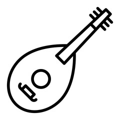 Outline Lute icon