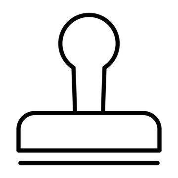 recommend clip art: Outline Stamp icon