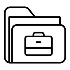 Outline Stationery folder icon