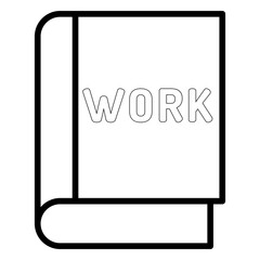 Outline Work Book icon