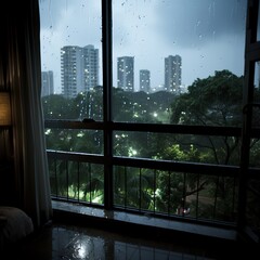 A beautiful environment of the world during rainy season