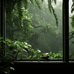 A beautiful environment of the world during rainy season