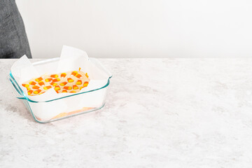 Candy corn fudge