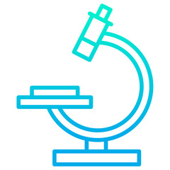 Outline gradient Microscope icon