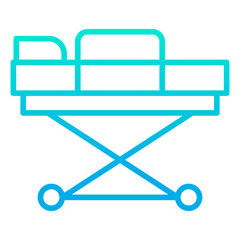 Outline gradient Stretcher icon