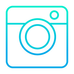 Outline gradient Camera icon