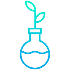 Outline gradient Sprout icon