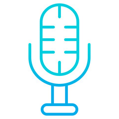 Outline gradient Microphone icon