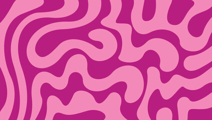 Minimalist background with cute wavy lines pattern