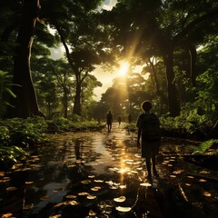 Fototapeta premium A beautiful environment of the world during Summer
