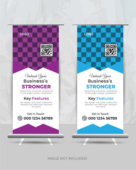 Rollup Banner design, template design for roll up banner. 