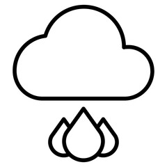 Outline Raindrop icon